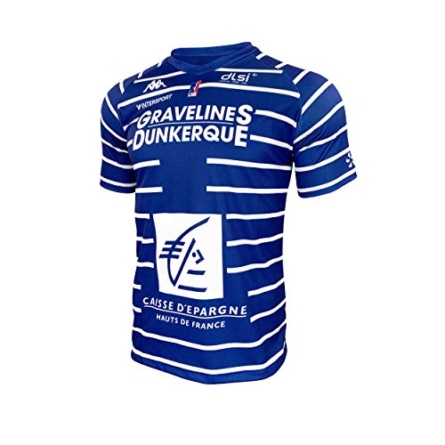 BCM Gravelines Dunkerque Gravelines-Dunkerque offizielles Trikot für den Außenbereich 2019 – 2020 Basketball, Unisex, Kinder, Blau, FR: XXS (Größe Hersteller: 10 Jahre) von BCM Gravelines Dunkerque