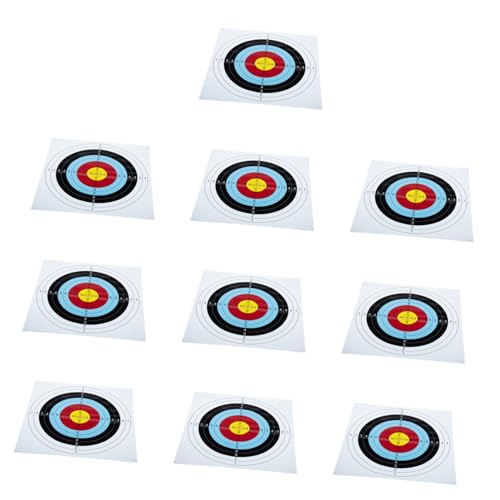 BCOATH 10 Stück Zielpapier Darts Papier Übungszubehör Trainingspapier Bogenschießen Übungsausrüstung Ziele Für Bogenschießen Ziele von BCOATH