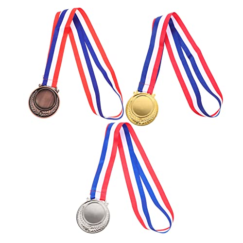 BCOATH 3 Stück Blanko Medaille Metall Auszeichnungsmedaille Sportmedaillen Wettbewerbsmedaillen Sportveranstaltungen Medaille Belohnungsmedaille Medaillen Mit Bronzemedaille von BCOATH