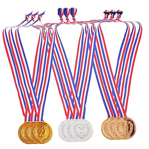 BCOATH 9 Stück Kinder Medaillenspielzeug Kinderspielzeug Wettbewerbsmedaillen Dekorative Medaillen Kindermedaillen Wettbewerbsbelohnungsmedaillen Kinderauszeichnungen Medaillen von BCOATH