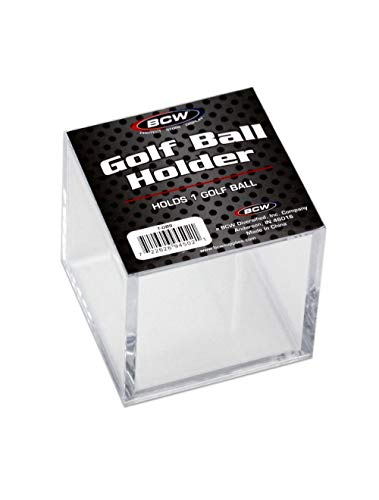 BCW 1 (One) Einzelne Golfball-Quadratisch/Cube – Halterung/Display-Koffer von BCW