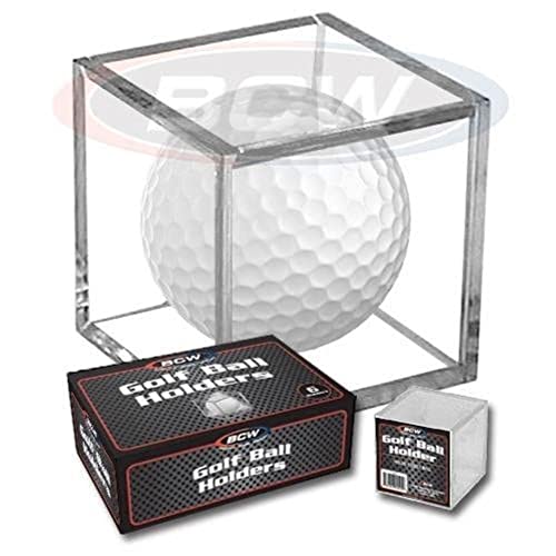 BCW Golf Ball Square - Holder & Display Case (Box of 6 Cubes) von BCW