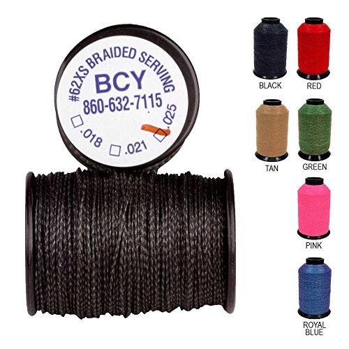 BCY Serving Thread 62-XS - Wickelgarn - Durchmesser .018 Zoll | Farbe: schwarz von BCY