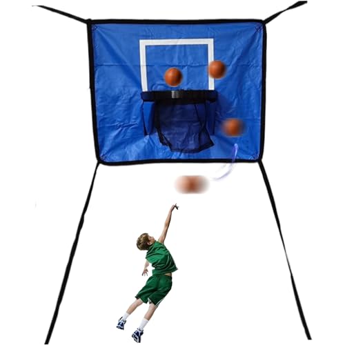 BEAHING Trampolin -Basketball -Hoop mit 4 Seilen, 25,6x21.7 wiederverwendbares Trampolinspielzeug, leicht zu montieren Trampolinzubehör, Trampolinzubehör von BEAHING