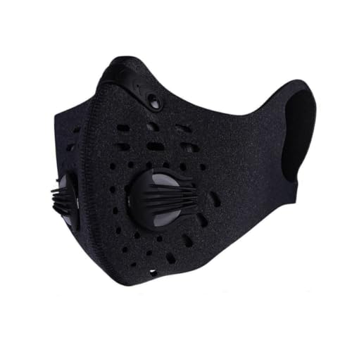 Gesichtsmaske für Staub, Aktivkohlenstoffstaubmaske Verschmutzungsmaske Anti -Pollen -Allergene Gesichtsmaske Abgasmaske Filtrat PM2.5 Maske für den Lauf von Radfahren im Freien, Schwarz, Schwarz von BEAHING