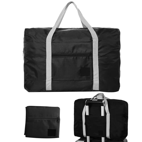Travel Duffel Bag Foldable Weekend Handge Gepäck für Reisen über Nacht Tasche mit Trolly -Ärmel tragen Gepäckgeschenke für Frauen Männer, Reise -Duffle Tasche von BEAHING