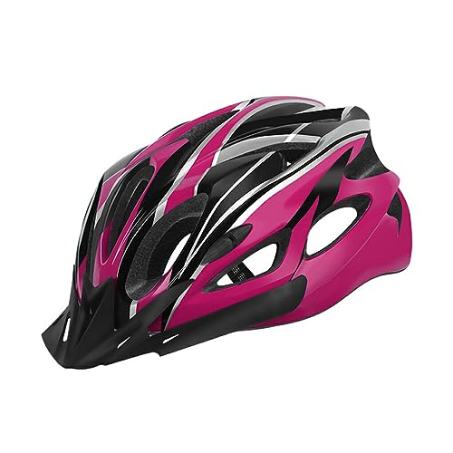 BEALIFE Fahrradhelm Wasserdicht Und Tragbar Für Outdoor Aktivitäten Langlebiger Großer Leichter Helm Outdoor Fahrradhelm Herren, schwarz rosa, Einheitsgröße von BEALIFE