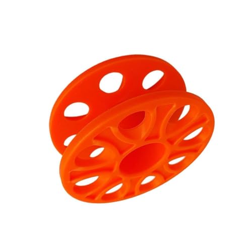 BEALIFE Fingerspulenrolle Tauchspulenrolle für Profis Praktische hängende Kunststoff Tauchfingerspulenrolle mit Korrosionsschutz, Orange von BEALIFE