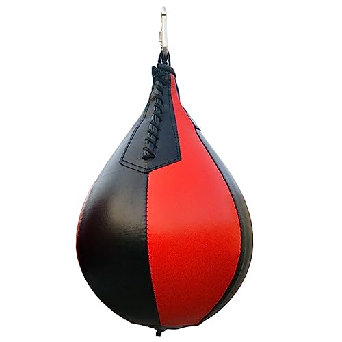 BEALIFE Robuster Boxsack für das Box Fitness Training – Kalorien Schmelzen, einfach zu installierender PVC Box Trainings Punchball, Schwarz und Rot von BEALIFE