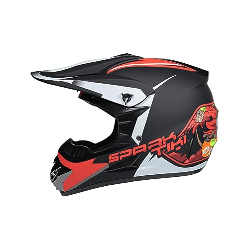 BEALIFE Robuster und langlebiger Mountainbike Helm für zuverlässigen Schutz. Fahrradhelme, ABS Scooter Helm, Mattschwarzrot, XL von BEALIFE