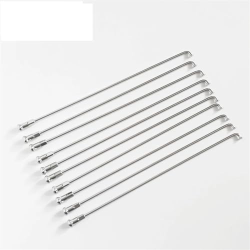 BEAUIY 36 Stück/Los, 11 G, Durchmesser 2,85 mm, Länge 55–305 mm, J-Biegung, Elektrofahrrad-Speichen, Material: 304 Edelstahl, E-Bike-Speichen mit Nippeln (135 mm x 2,85 mm) von BEAUIY