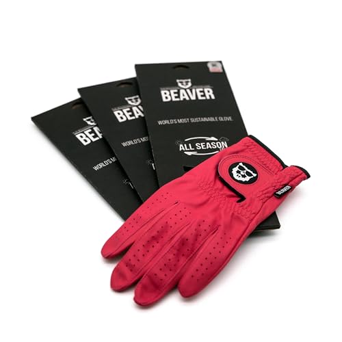 BEAVER GOLF Golfhandschuh 'Sunset Red' All Season Ultra (3X), Herren, Rechts (Linkshänder), S von BEAVER GOLF