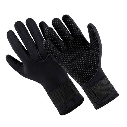 BEBIKR Neoprenanzug-Handschuhe, Tauchhandschuhe, 5 mm, Surf-Handschuhe für Herren und Damen, thermisch, rutschfest, flexibel, Wasserhandschuhe, elastischer Handschuh von BEBIKR