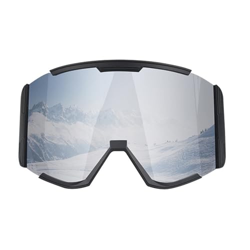 BEBIKR Skibrille für Herren und Damen, Schneebrille, UV-Schutz, Anti-Beschlag-Gläser, große Sicht, Skating-Brille, Wintersportbrille von BEBIKR