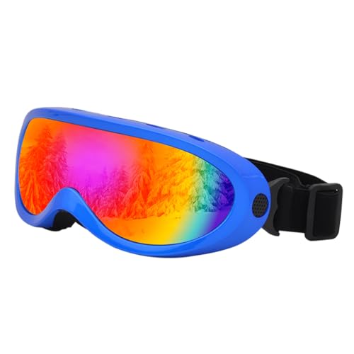 Praktische Skibrille, verstellbare Schnalle, fester, bequemer Schwamm, exquisite Outdoor-Brille, Wintersportzubehör, Skibrille, schwarz, blau, grün, lila, weiß, gelb, für Skifahren, Klettern, Wandern von BEBIKR