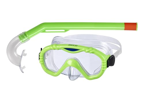 BECO SEALIFE Kinder Schnorchel-Set Tauchermaske Taucherbrille 4+ (grün) von BECO-SEALIFE