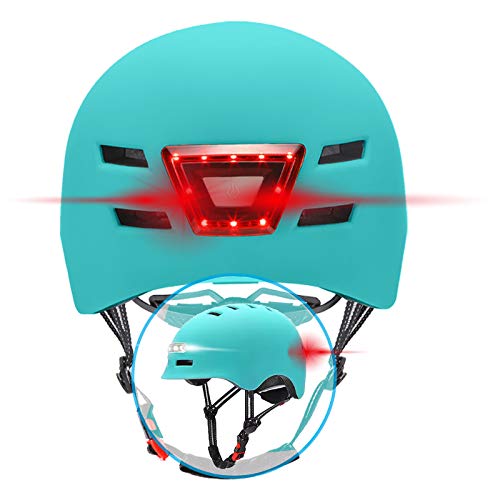 BEEPER Unisex Jugend ME135S-B Helm mit integrierter Beleuchtung, blau, S von BEEPER