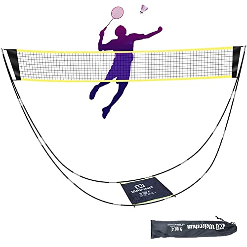 Tragbares Badminton-Netz für Garten, Pickleball, Kinder-Volleyballnetz am Strand, faltbares Badmintonnetz für Erwachsene, Kinder, Indoor-Training, einfaches Setup-Netz mit Tragetasche von BEFANTST