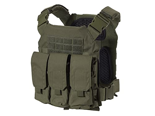 BEGADI Plate Carrier 'Lightweight' aus 500D Nylon, inklusive SAPI Dummys - Olive von BEGADI