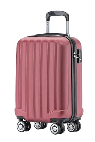 BEIBYE TSA-Schloß 2080 Hangepäck Zwillingsrollen neu Reisekoffer Koffer Trolley Hartschale Set-XL-L-M(Boardcase) (Weinrot, M) von BEIBYE