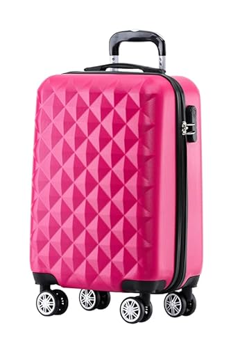 BEIBYE Zwillingsrollen 2066 Hartschale Trolley Koffer Reisekoffer Handgepäck Boardcase M (Peach) von BEIBYE
