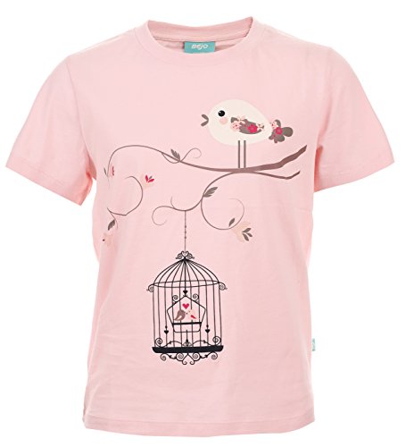 BEJO Kinder Bird Kids T-Shirt, Pastel Pink, 128 von BEJO