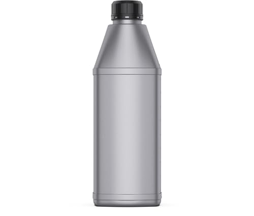 BEKATEQ Flasche in Dunkelgrau mit Deckel in schwarz, Leerflasche, Plastikflasche für Epoxidharz, Lacke, Farben, Öl, Säure, Trinkwasser UVM. (1 x 1l) von BEKATEQ