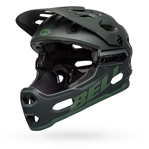 Bell Bike Unisex – Erwachsene SUPER 3R Helme, Matte Green, L von BELL