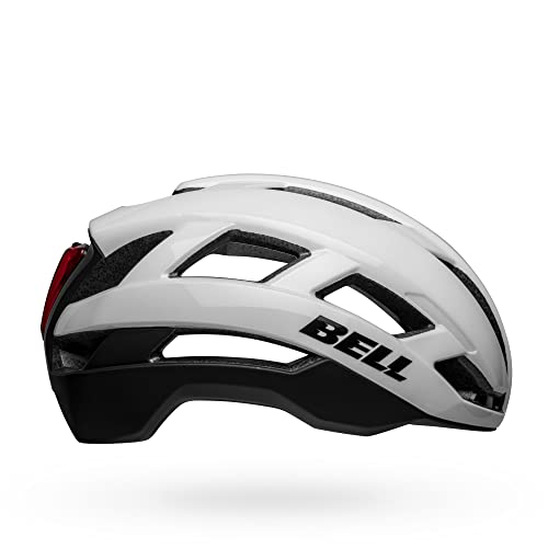 Bell Bike Unisex – Erwachsene Falcon XR LED Fahrradhelme, Matte/Gloss White/Black 23, S von BELL