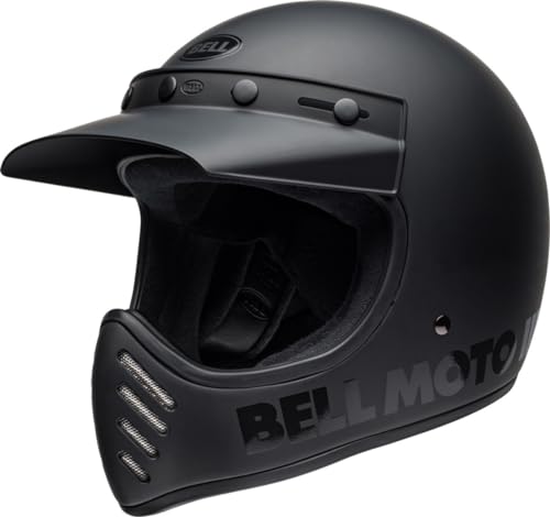 Bell Moto-3 Classic Motocross Helm (Black Matt,M (57/58)) von BELL