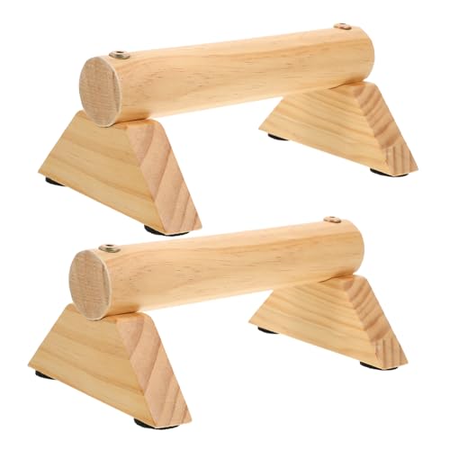 BELLIFFY 1 Set Liegestützstange Aus Holz Liegestützstangen Workout Zubehör Bauchmuskel Trainingsgerät Liegestützgriffe Übungsgeräte Bauchtraining Bauchtrainer Bauchausrüstung von BELLIFFY