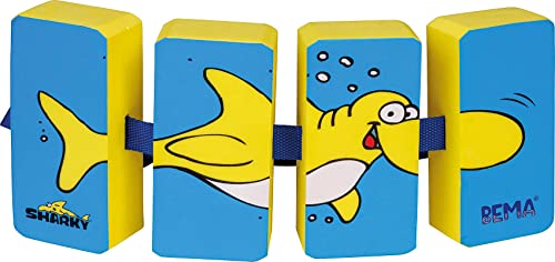 BEMA® Schwimmgürtel Sharky mit Vier Auftriebskörpern, inkl. Lernkarten & virtuellem Schwimmkurs von BEMA