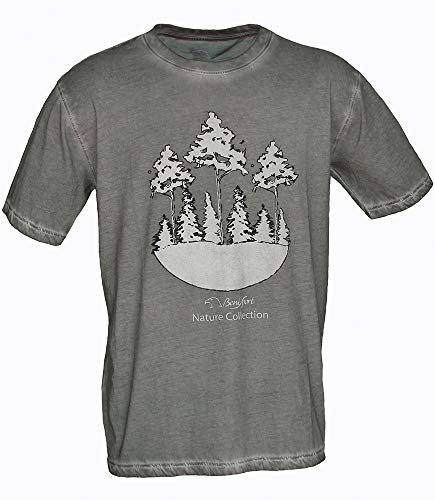 Benisport 484/5 T-Shirt, Baumwolle gewaschen, Nature, Khaki, Unisex Erwachsene, Grün, S von BENISPORT