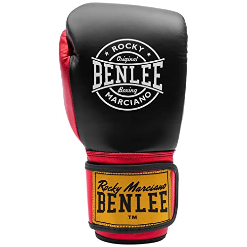 BENLEE Boxhandschuhe aus Leder METALSHIRE Black/Red 10 oz von BENLEE Rocky Marciano