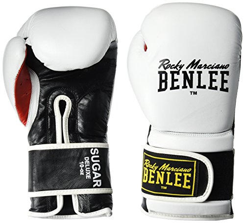 BENLEE Boxhandschuhe aus Leder Sugar Deluxe White 16 oz von BENLEE Rocky Marciano