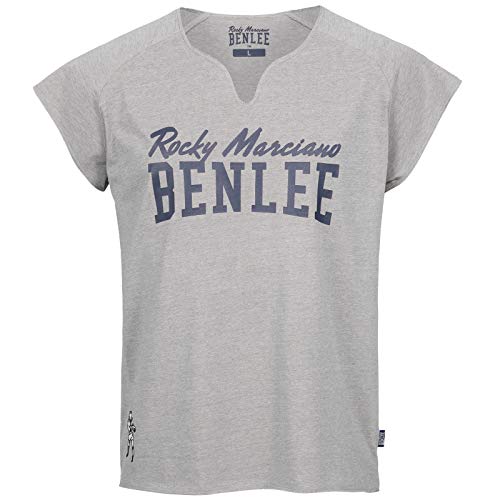 BENLEE Herren T-Shirt Normale Passform Edwards Marl Grey M von BENLEE