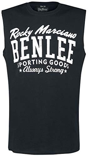 Benlee Herren ärmelloses T-Shirt schmale Passform LASTARZA Black XL von BENLEE Rocky Marciano
