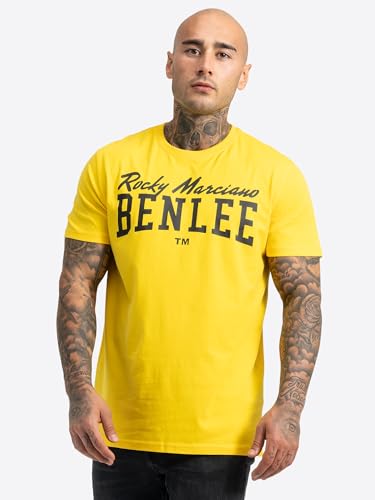 BENLEE Herren T-Shirt Normale Passform Logo Warm Yellow XXXL von BENLEE Rocky Marciano