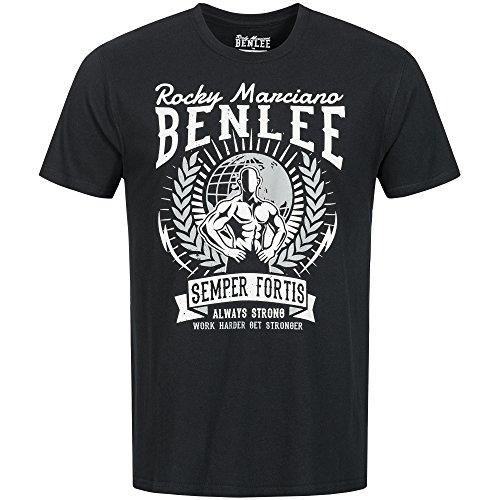 Benlee Herren T-Shirt Normale Passform Lucius Black XL von BENLEE Rocky Marciano