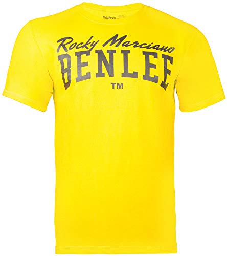 BENLEE Herren T-Shirt Normale Passform Logo Warm Yellow M von BENLEE