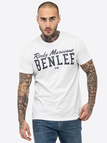 BENLEE Herren T-Shirt Normale Passform Logo White L von BENLEE