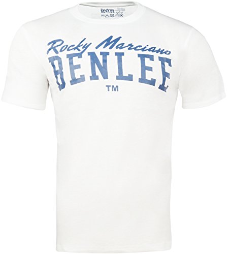 BENLEE Rocky Marciano Herren T-Shirt Trägerhemd Promo Shortsleeve Logo, Weiß, M von BENLEE Rocky Marciano