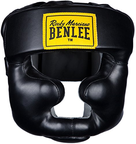 Benlee Kopfschutz aus Kunstleder Full Protection Black S/M von BENLEE Rocky Marciano