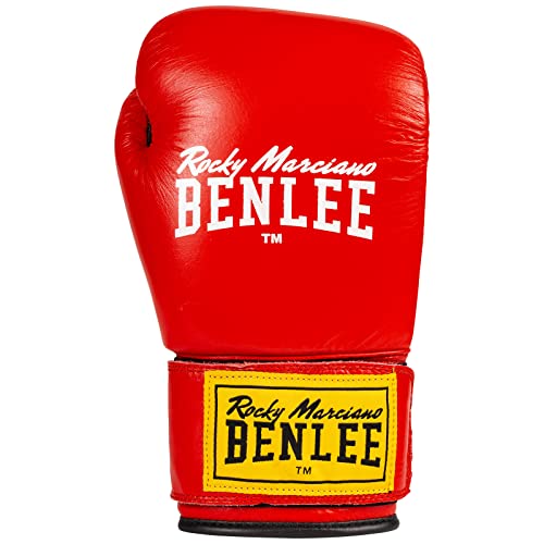BENLEE Rocky Marciano Leder Boxhandschuh "Fighter", Rot/ Schwarz (Red/Black), Größe: 10 oz von BENLEE Rocky Marciano