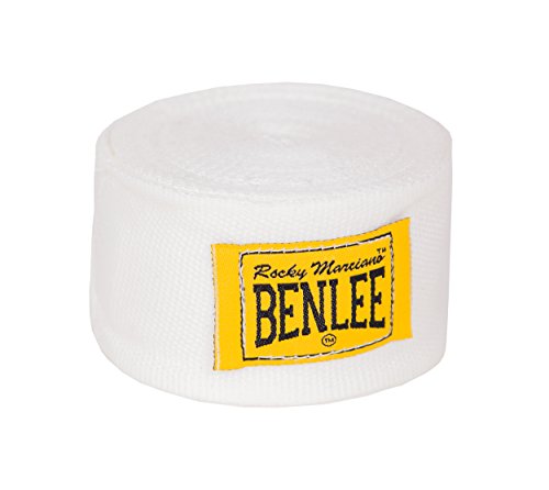 BENLEE Rocky Marciano-Streifen Boxbandagen elastisch 450 x 5 cm weiß von BENLEE Rocky Marciano