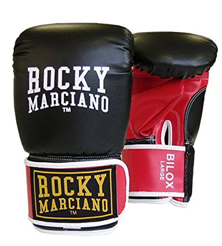 BENLEE Rocky Marciano Unisex – Erwachsene BILOX Artificial Leather Bag Mitts, Black/Red, XXL von Lonsdale