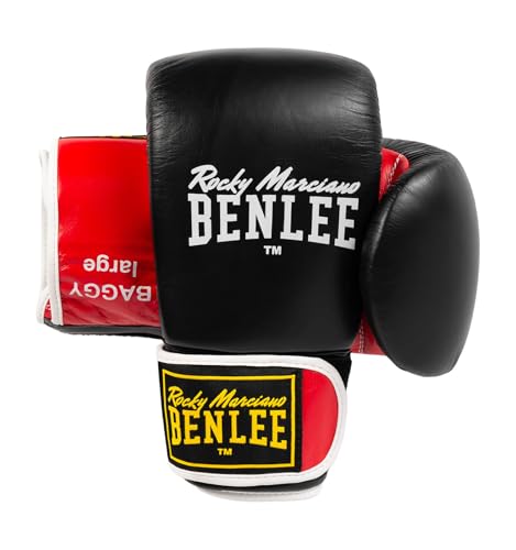 Benlee Boxhandschuhe aus Leder Baggy Black/Red L von BENLEE Rocky Marciano