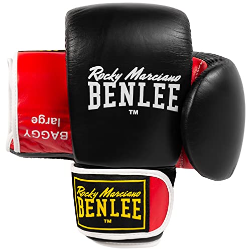 Benlee Boxhandschuhe aus Leder Baggy Black/Red XL von BENLEE Rocky Marciano