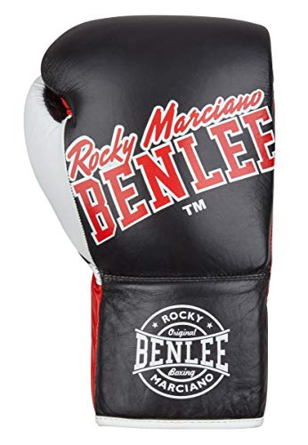 Benlee Rocky Marciano Unisex – Erwachsene Big BANG Leather Contest Gloves, Black, 10 oz L von BENLEE Rocky Marciano