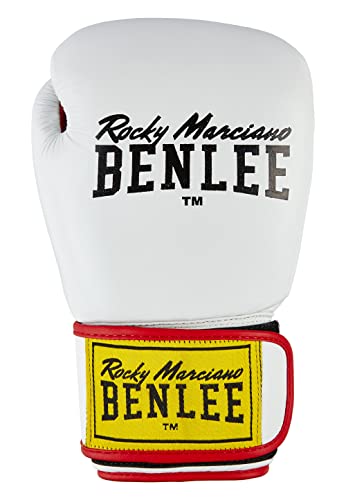 Benlee Boxhandschuhe aus Leder Draco White/Black/Red 10 oz von BENLEE Rocky Marciano